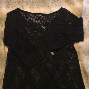 Express Brand, fish net like top